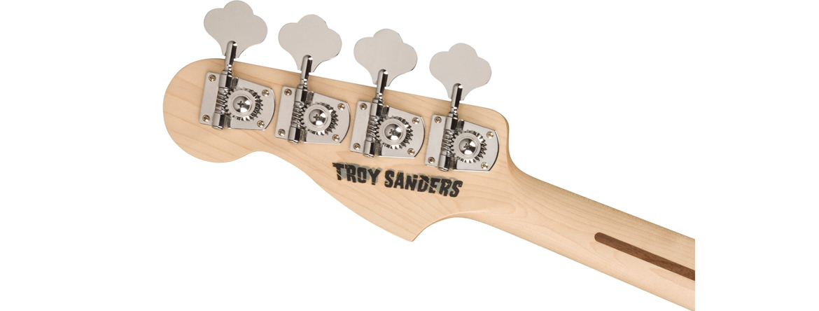 Troy Sanders Silverburst signature P-Bass - бас гитара Fender для пещерного человека мастодонта